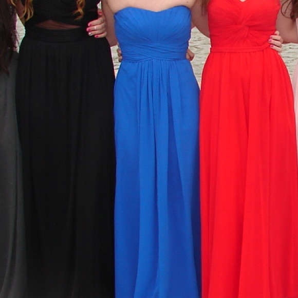 David’s Bridal Blue Formal Dress